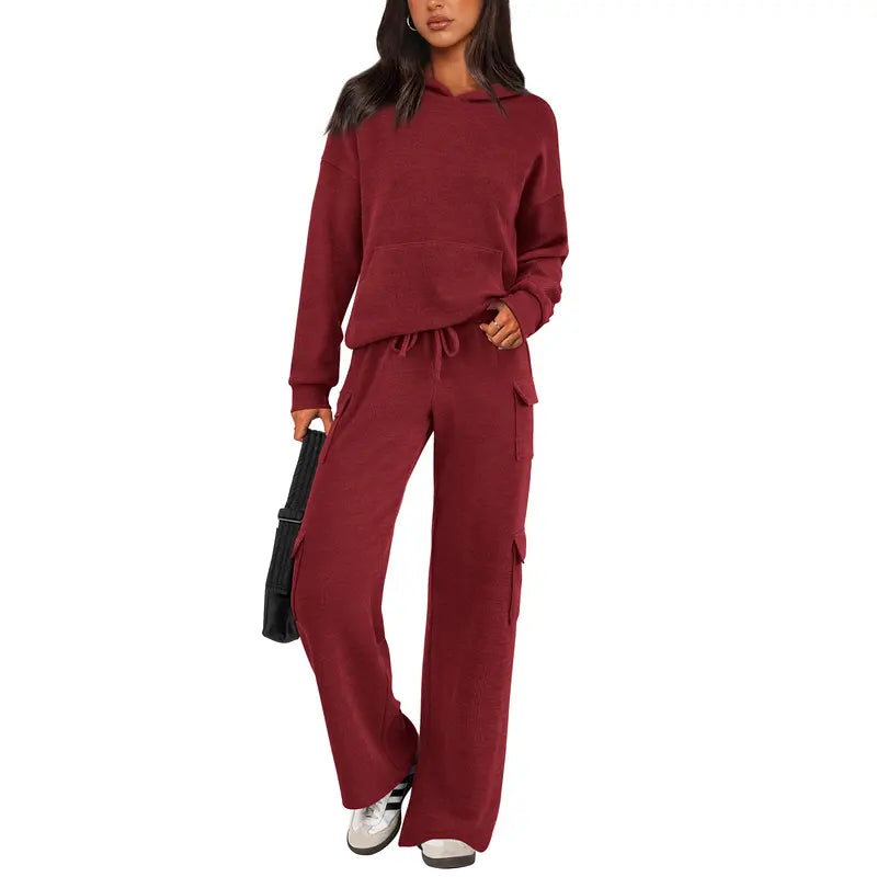 Women's Fashion Cozy Knit Lounge Set