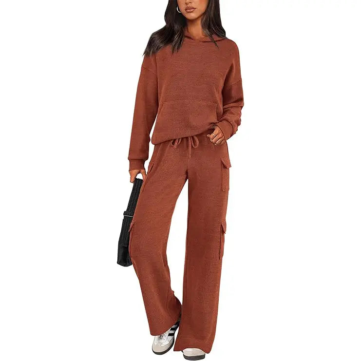 Women's Fashion Cozy Knit Lounge Set